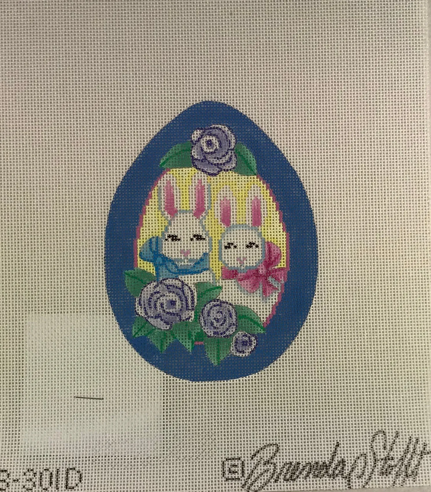 * Brenda Stofft Design B301D Sugar Egg with Rabbits