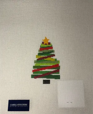 * Cabell Stitchery CS02 Stackable Collection 4.5" Tree- Holiday Colors