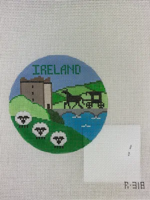 * Doolittle Stitchery R318 Ireland Travel Round