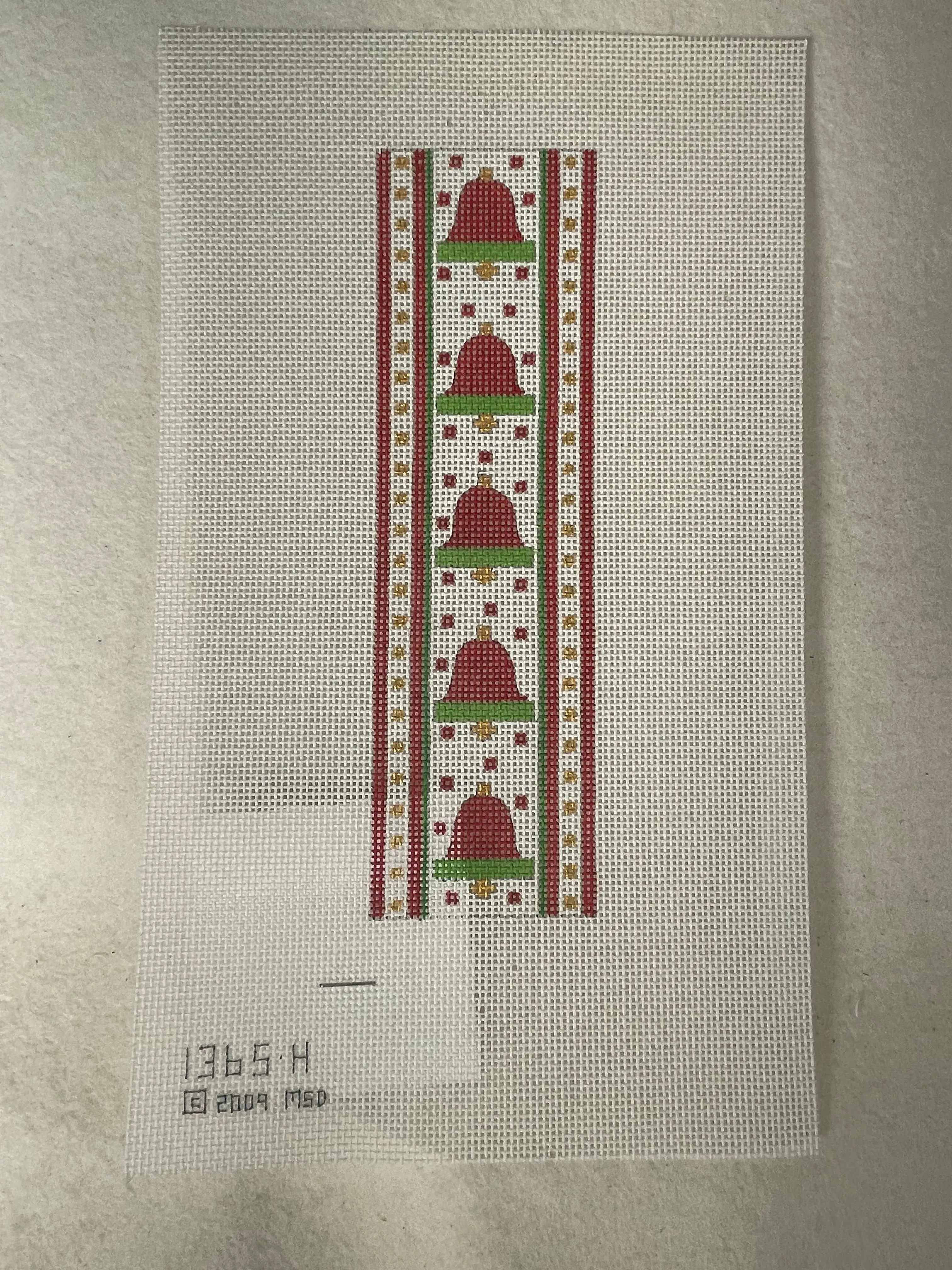 * Melissa Shirley 1365H Bell Ribbon Candy Cane