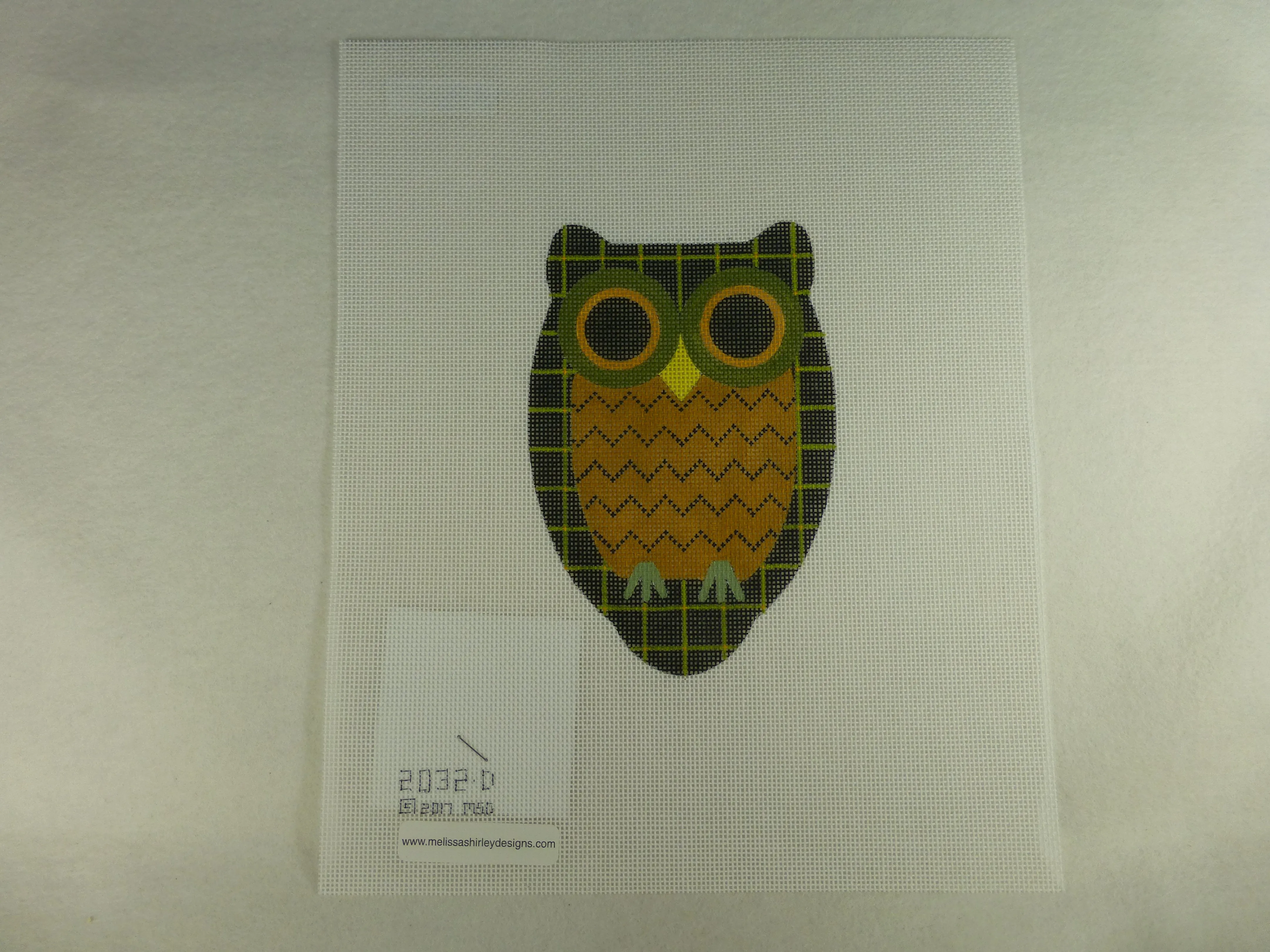 * Melissa Shirley 2032D Ric/Rac Windowpane Owl