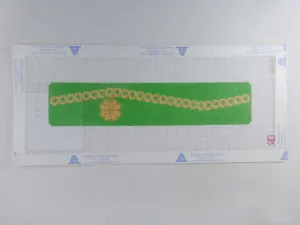 * Rachel Donley Needlepoint RD BO27 Shamrock Charm Cuff