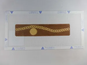 * Rachel Donley Needlepoint RD10 Gold Charm Bracelet
