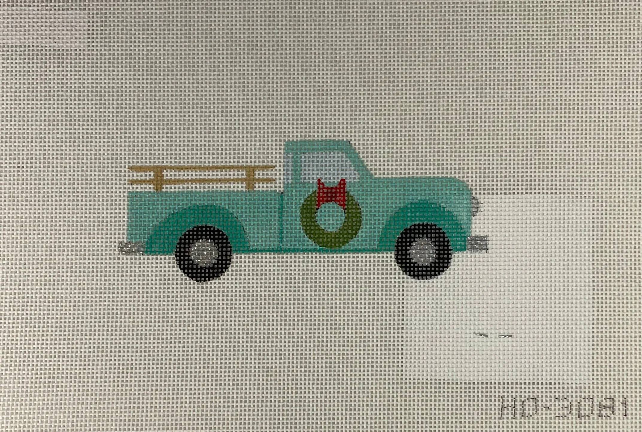 * Raymond Crawford HO3081 Teal Truck Ornament