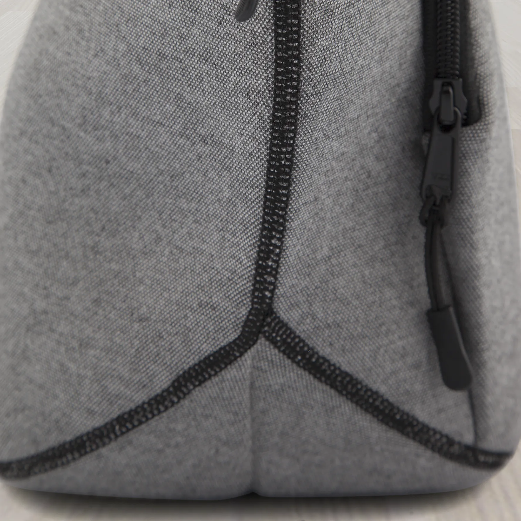 13.5" Cotton Lunch Bag Darkgray/Black