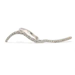 14k Diamond Squiggle Ring