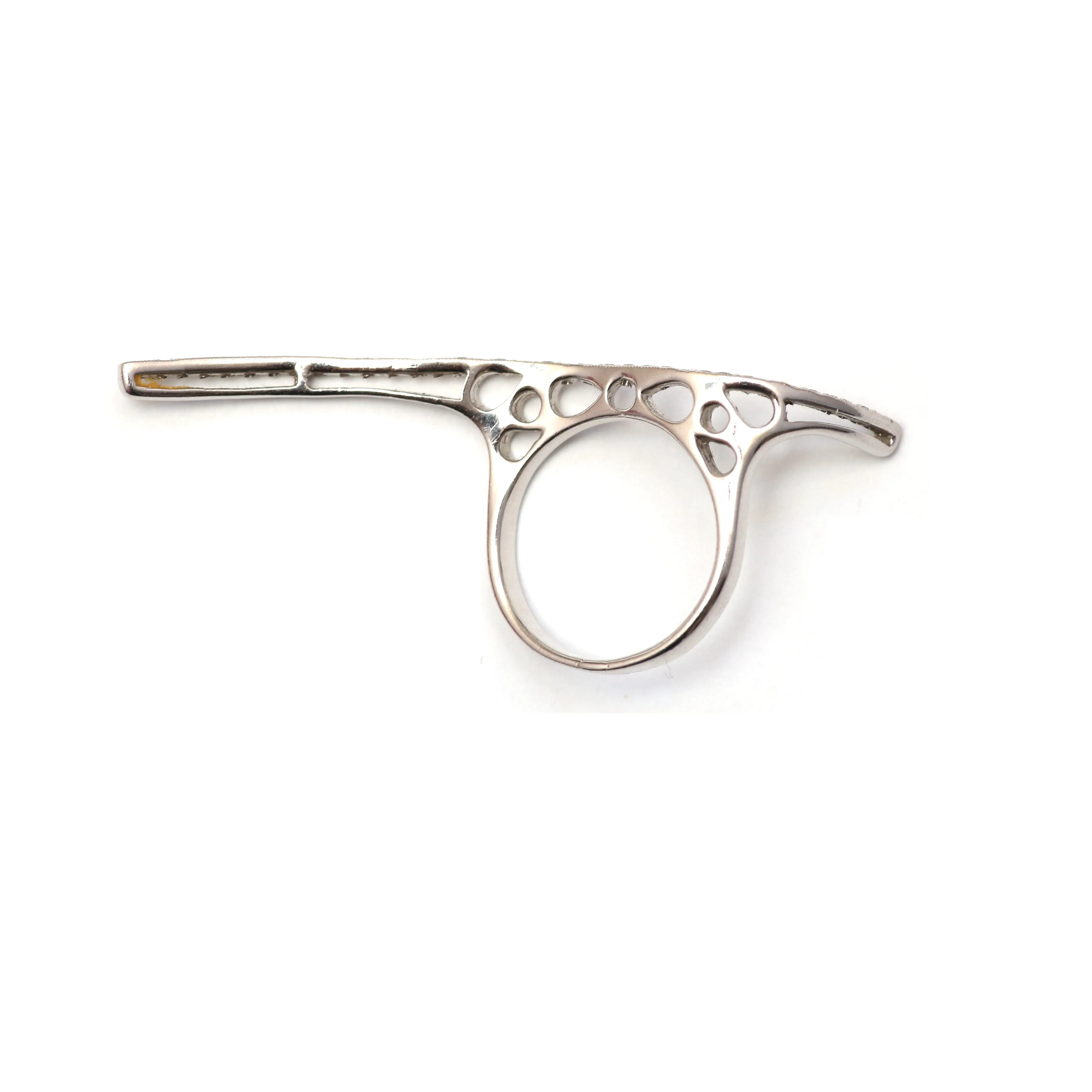 14k Diamond Squiggle Ring