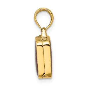 14K w/ Brown Enamel 3-D Opens Briefcase Charm