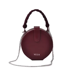 1928 Dara Round Bag - Burgundy
