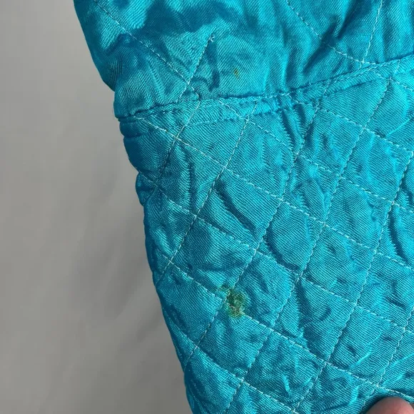 1960s quilted Asian motif robe