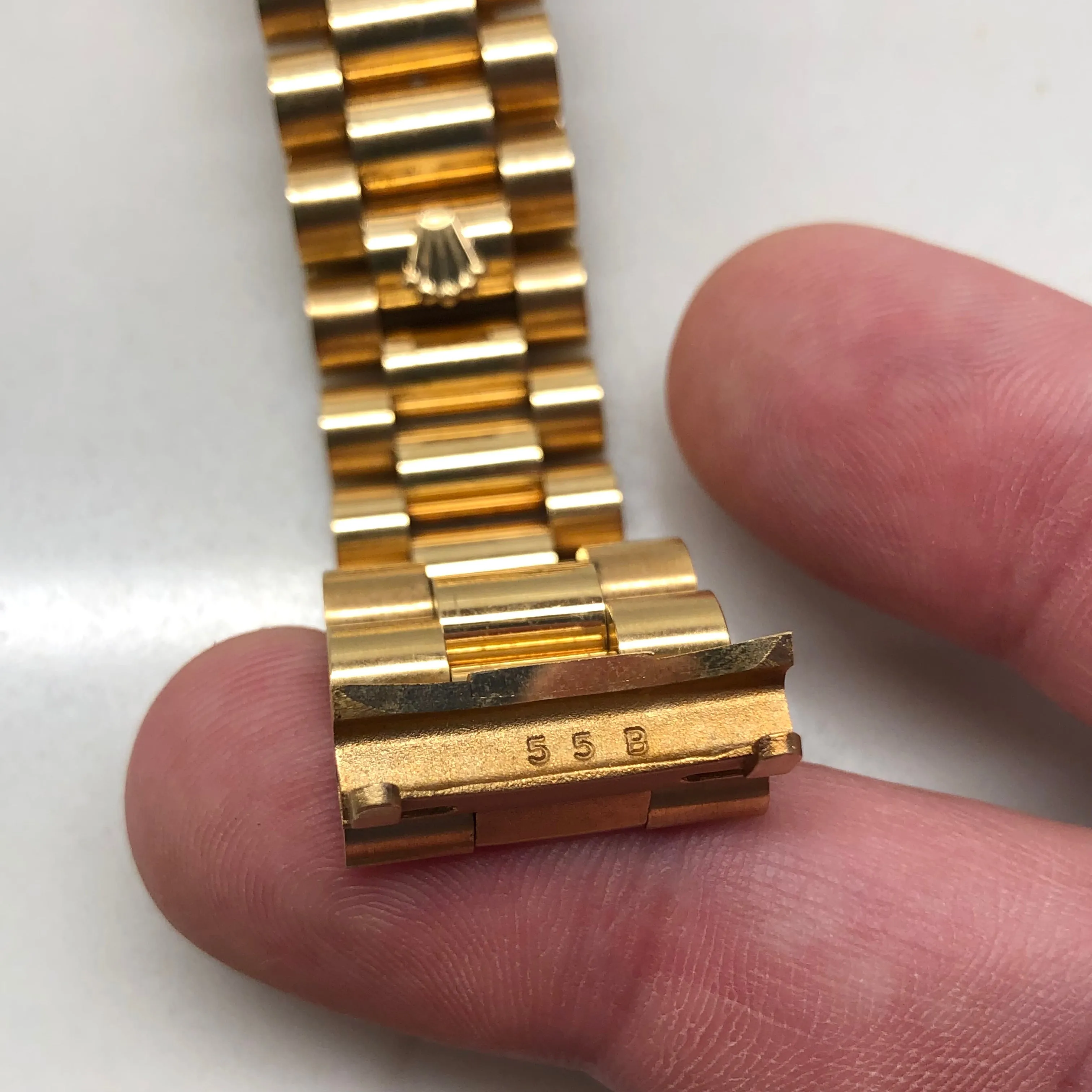 1989 Rolex President 18238 Day Date 18K Yellow Gold Champagne Dial Wristwatch with Box and Papers GREAT Story
