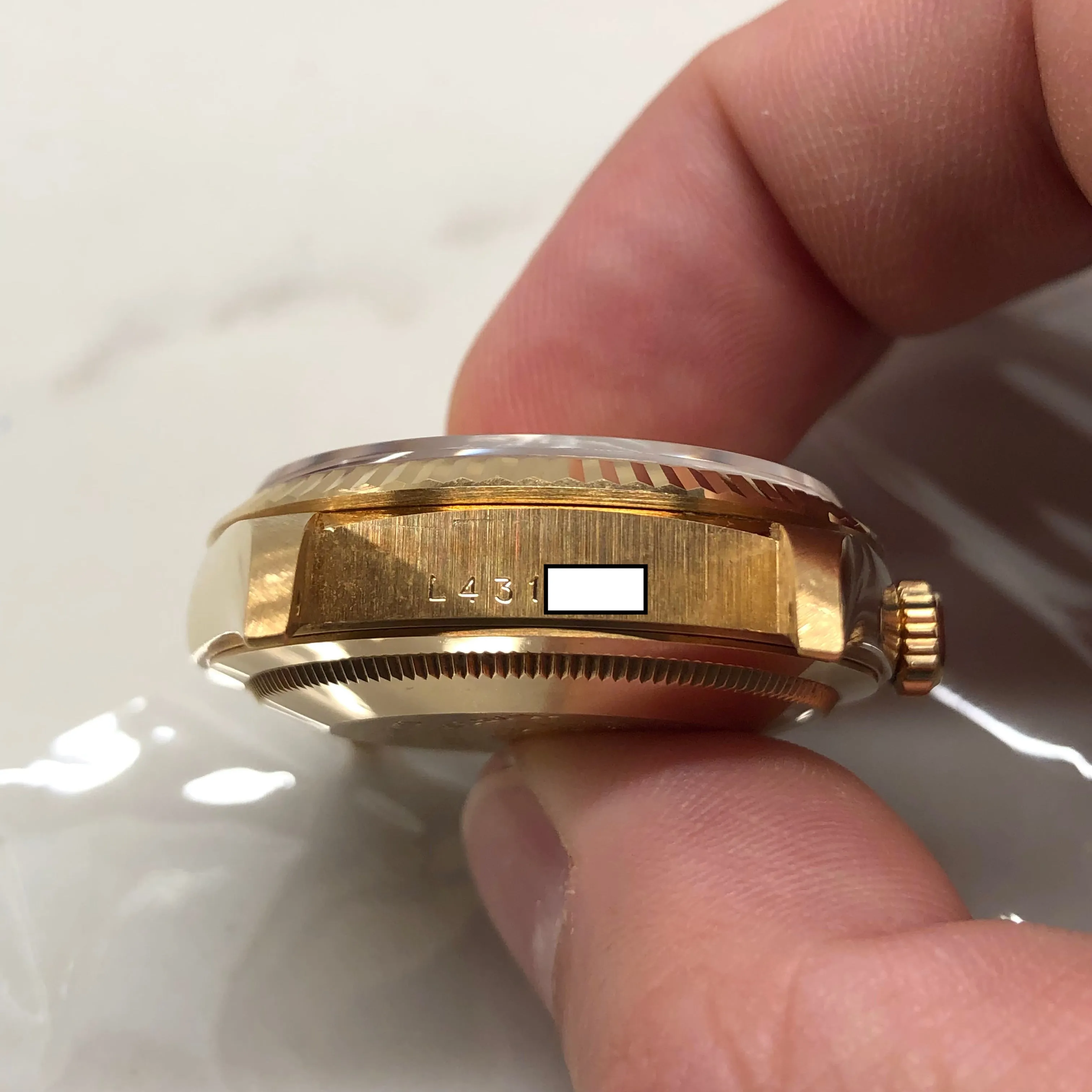 1989 Rolex President 18238 Day Date 18K Yellow Gold Champagne Dial Wristwatch with Box and Papers GREAT Story