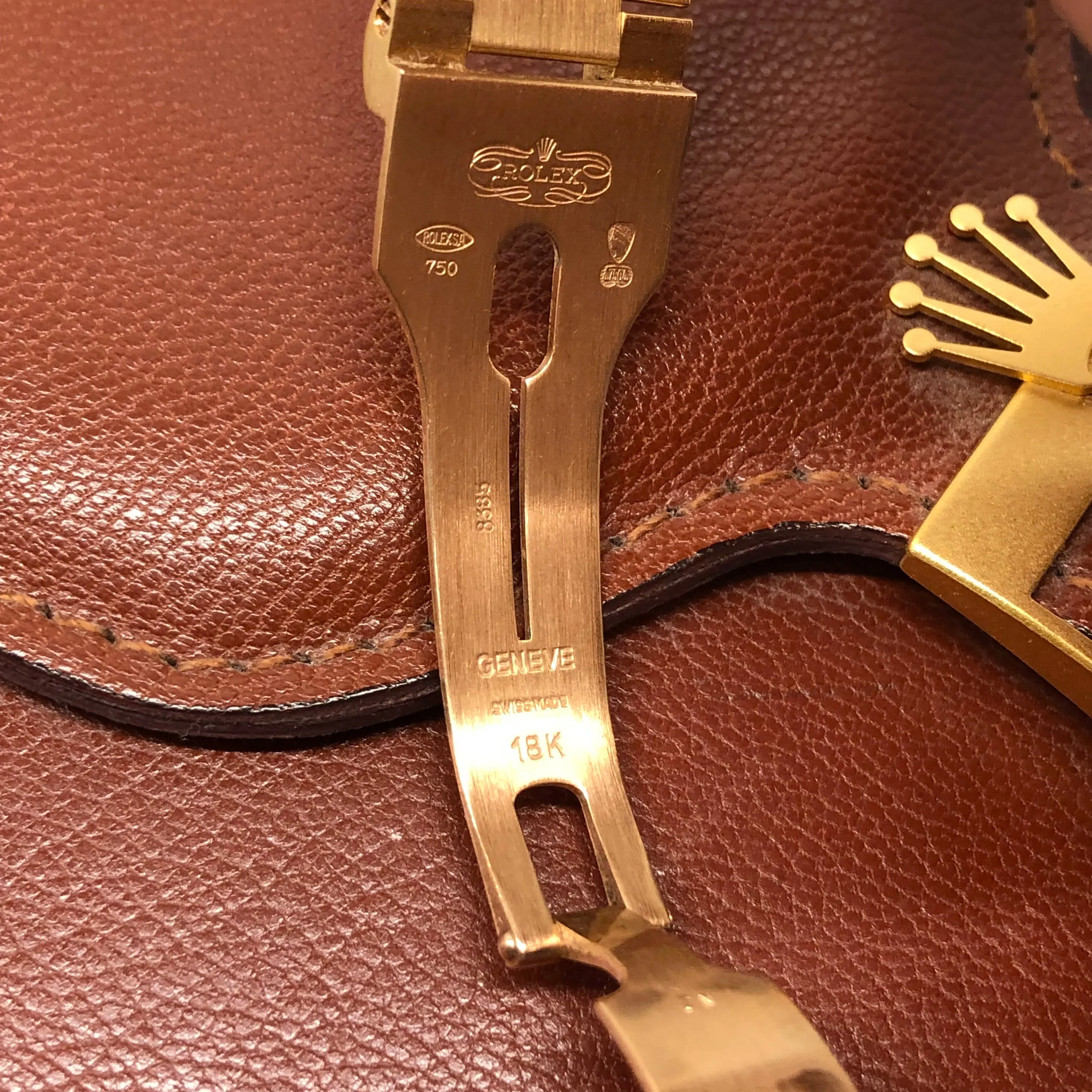 1989 Rolex President 18238 Day Date 18K Yellow Gold Champagne Dial Wristwatch with Box and Papers GREAT Story