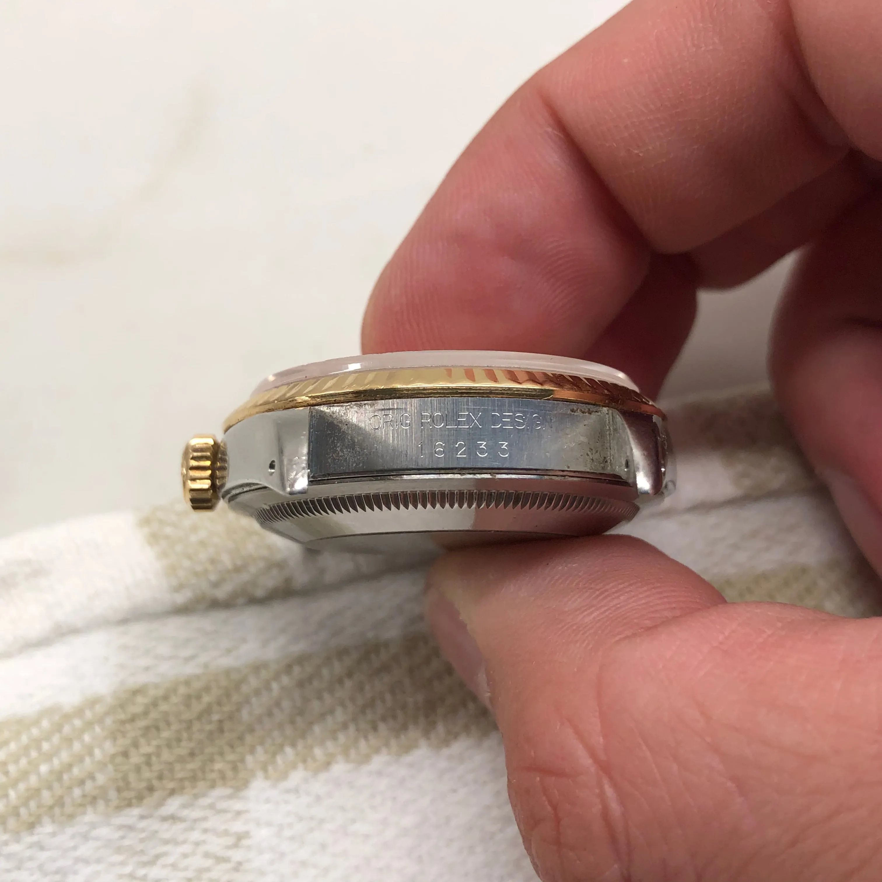 1991 Rolex Datejust 16233 Two Tone Jubilee Silver Automatic Wristwatch Box Papers
