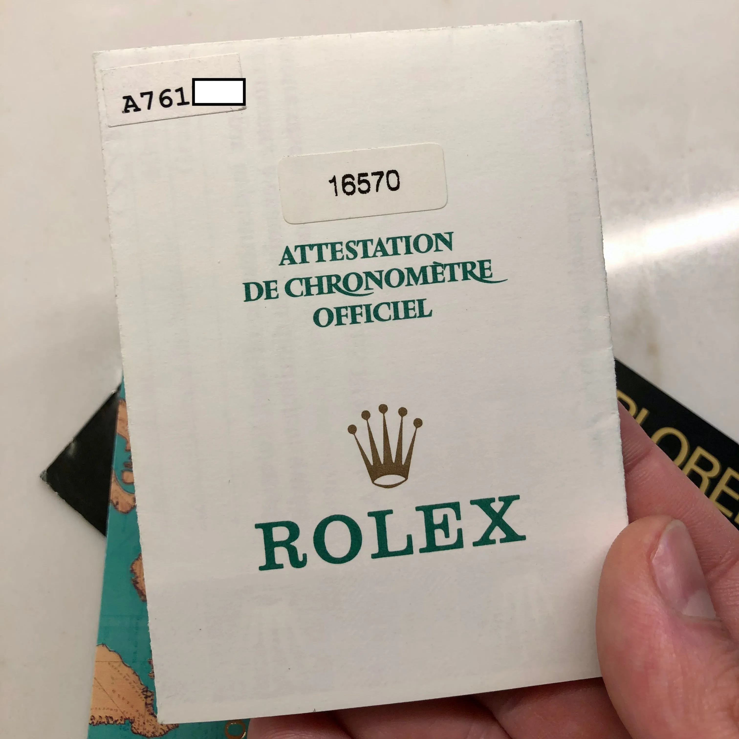 1999 Rolex Explorer II 16570 Black Dial Steel Oyster Wristwatch Box Papers