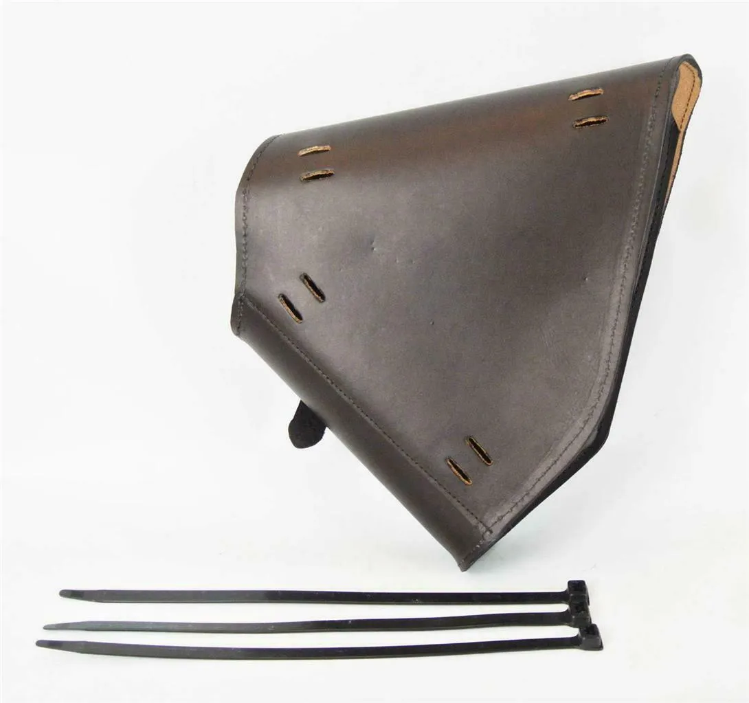 2000-2025 Harley Softail Saddle Bag Black Leather Stainless Steel Chopper MRC