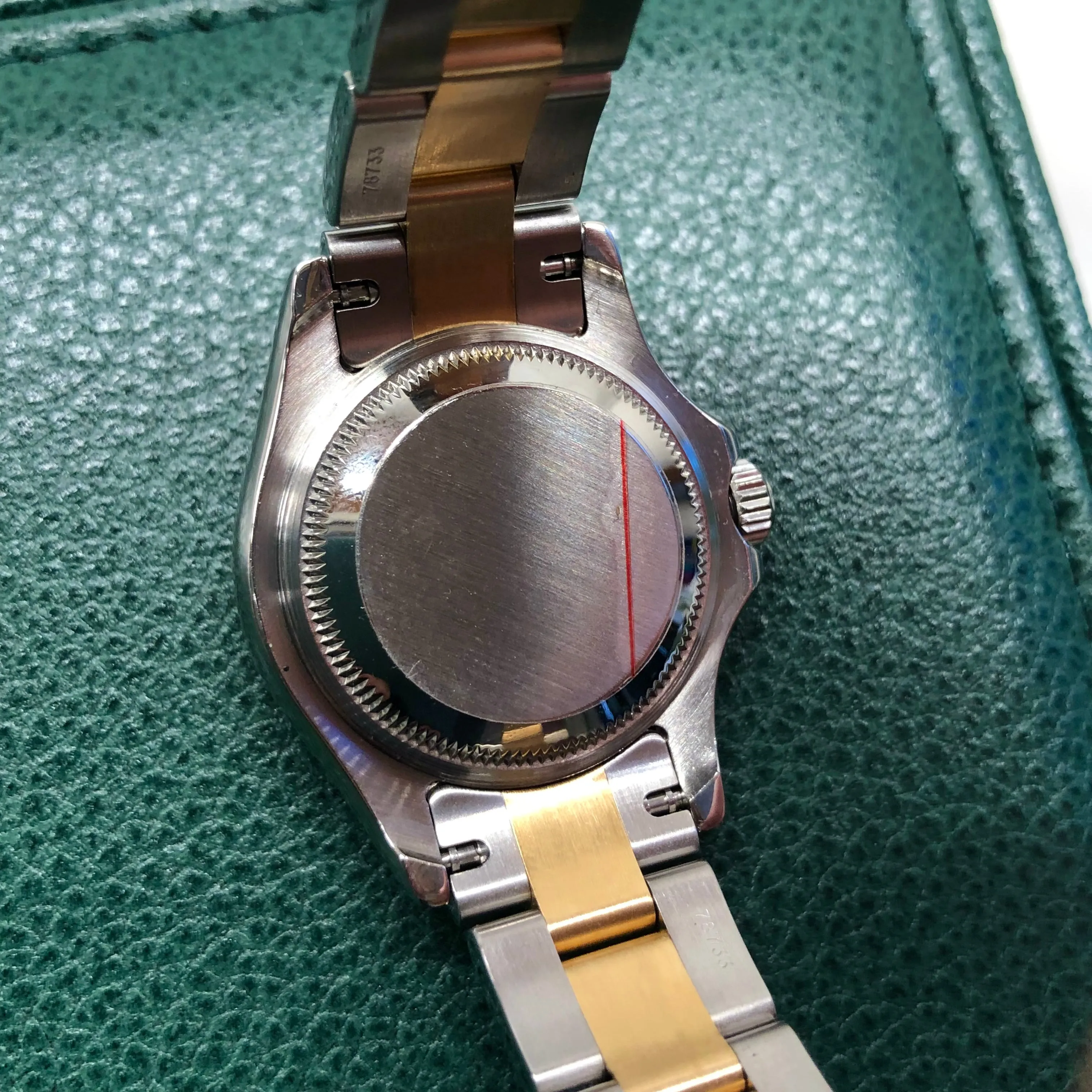 2002 Rolex Yachtmaster 169623 Two Tone Silver Oyster 29mm Automatic Wristwatch