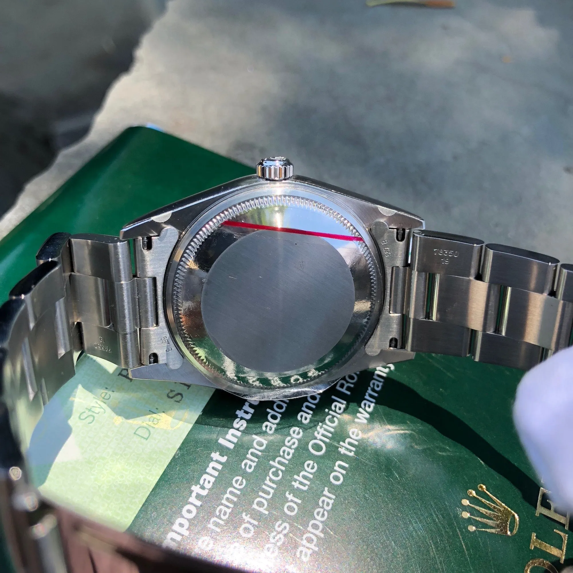 2005 Rolex Date 15200 Oyster Perpetual Stainless Steel Silver Date Automatic Wristwatch Box & Papers