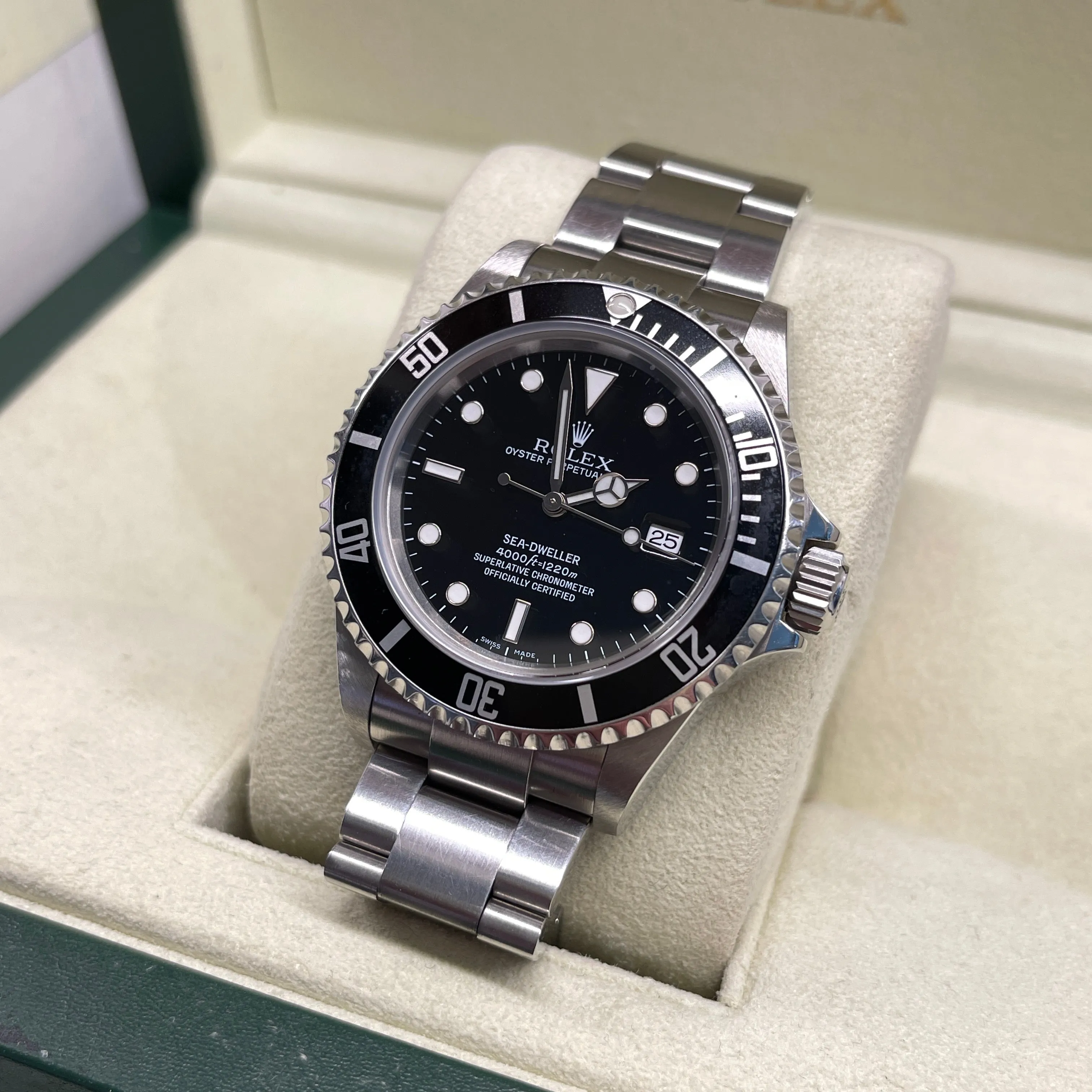 2008 Rolex Sea Dweller 16600 T Stainless Steel Oyster Automatic Wristwatch Box Papers