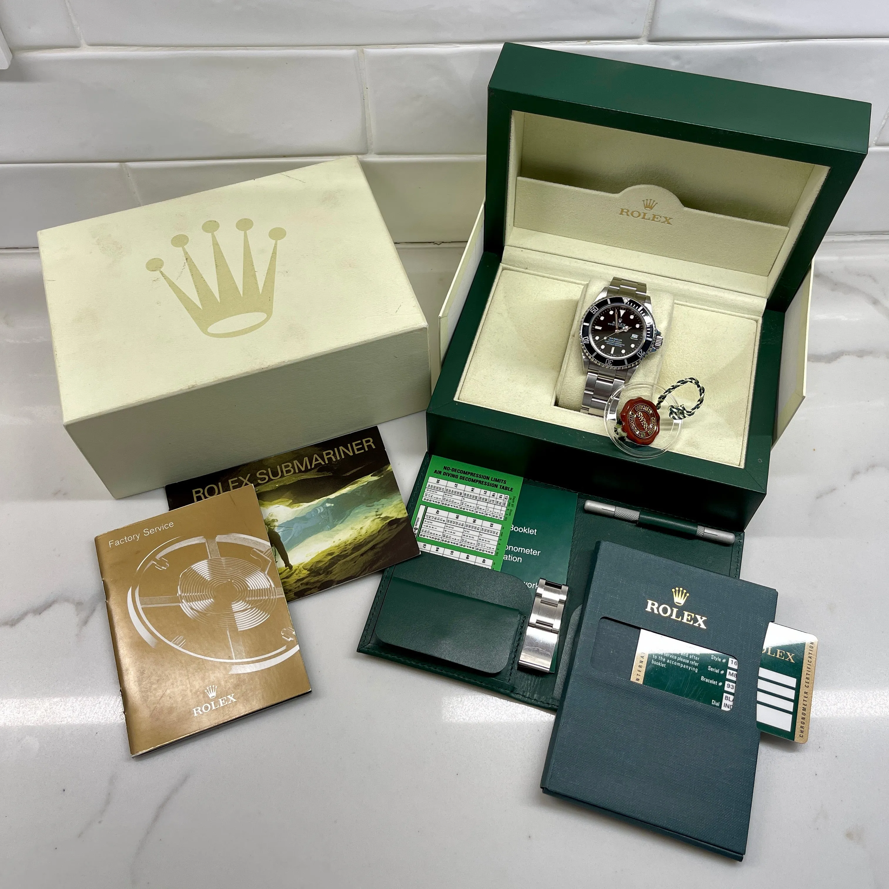 2008 Rolex Sea Dweller 16600 T Stainless Steel Oyster Automatic Wristwatch Box Papers