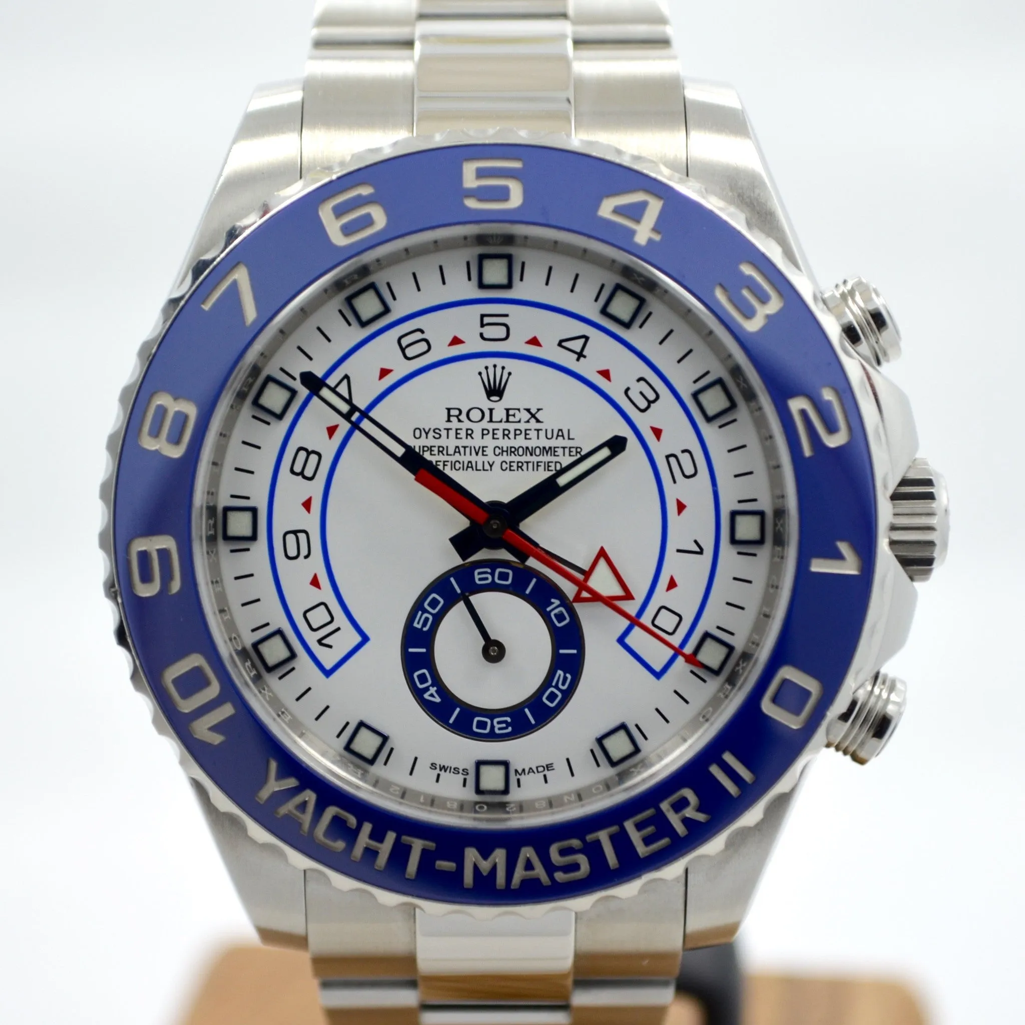 2013 Rolex Yachtmaster II 116680 Stainless Steel Automatic Ceramic Wristwatch