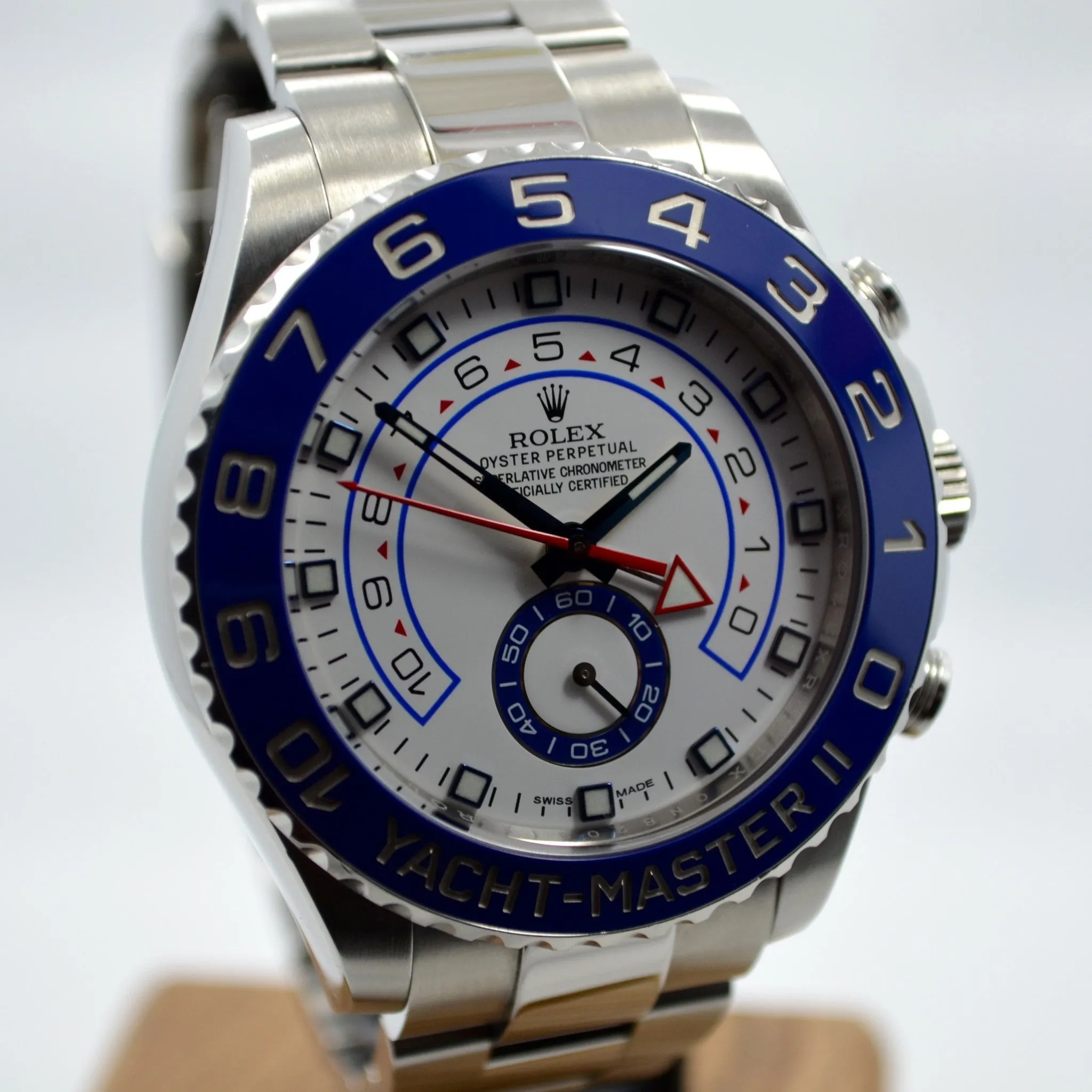 2013 Rolex Yachtmaster II 116680 Stainless Steel Automatic Ceramic Wristwatch