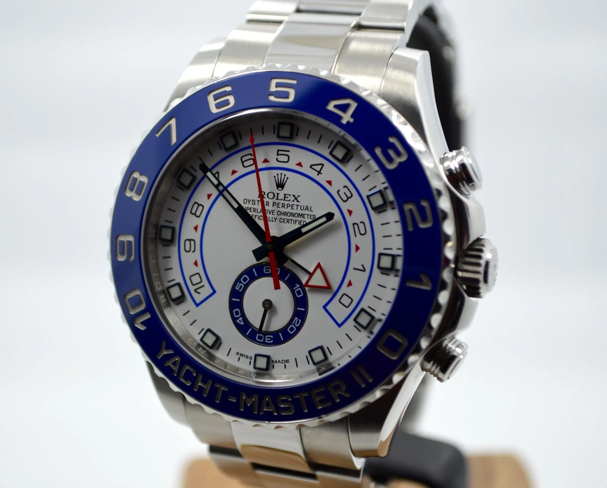 2013 Rolex Yachtmaster II 116680 Stainless Steel Automatic Ceramic Wristwatch