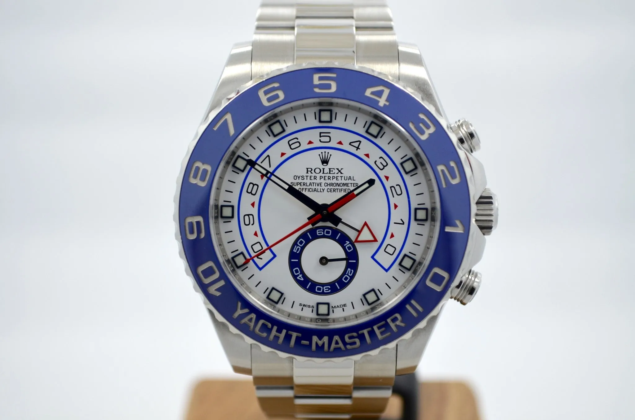 2013 Rolex Yachtmaster II 116680 Stainless Steel Automatic Ceramic Wristwatch