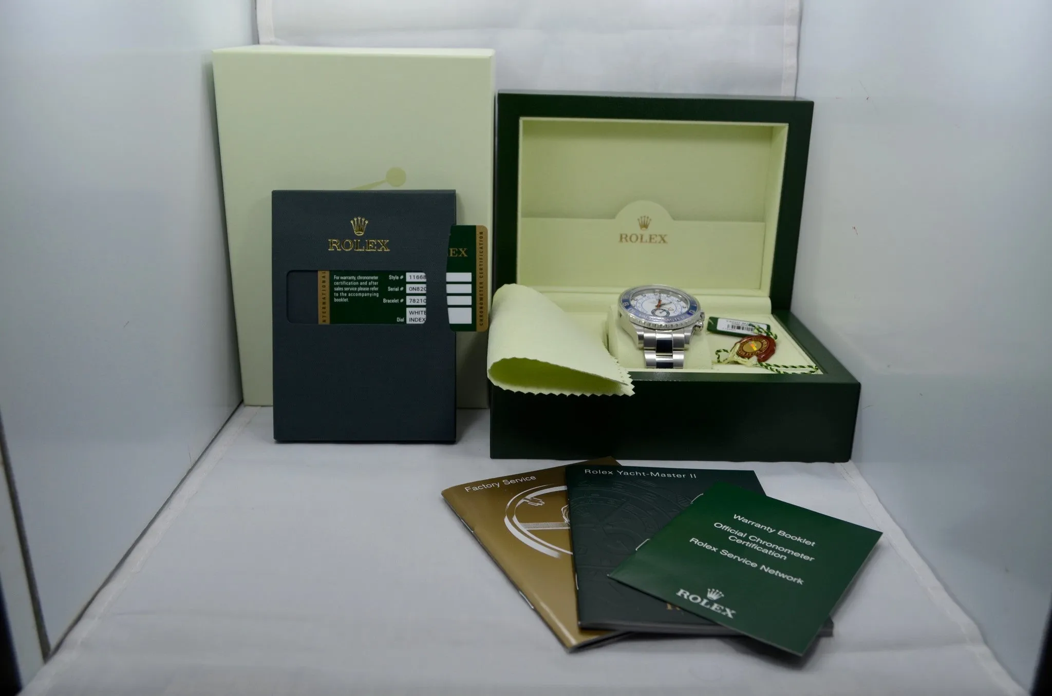 2013 Rolex Yachtmaster II 116680 Stainless Steel Automatic Ceramic Wristwatch