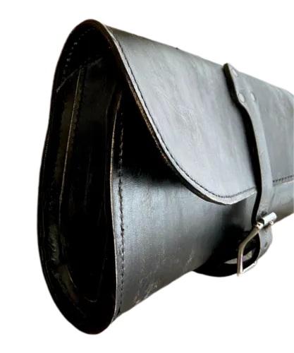 2015-2021 Indian Scout Bobber Swing Arm Saddle Bag Black Distressed Leather MRC