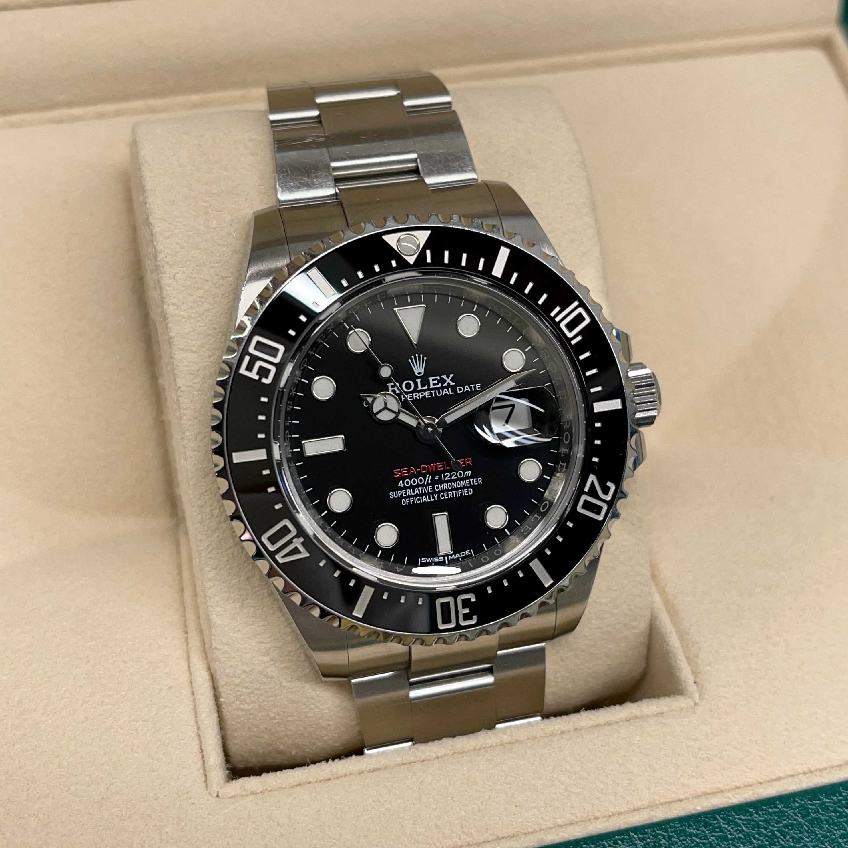2018 Rolex Red Sea Dweller 126600 Mk 1 Stainless Steel Oyster 50th Anniversary Box Papers