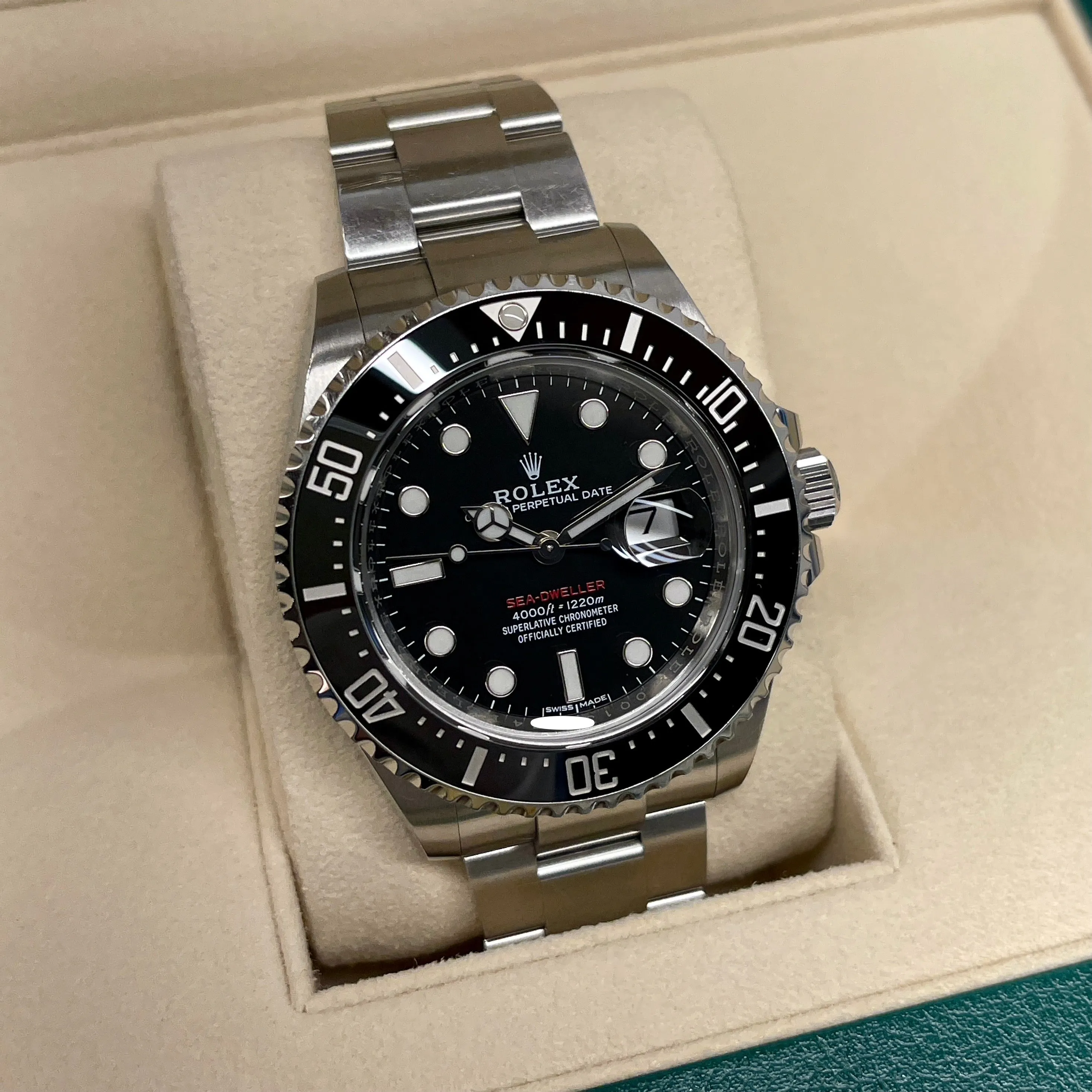 2018 Rolex Red Sea Dweller 126600 Mk 1 Stainless Steel Oyster 50th Anniversary Box Papers