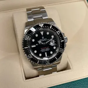 2018 Rolex Red Sea Dweller 126600 Mk 1 Stainless Steel Oyster 50th Anniversary Box Papers