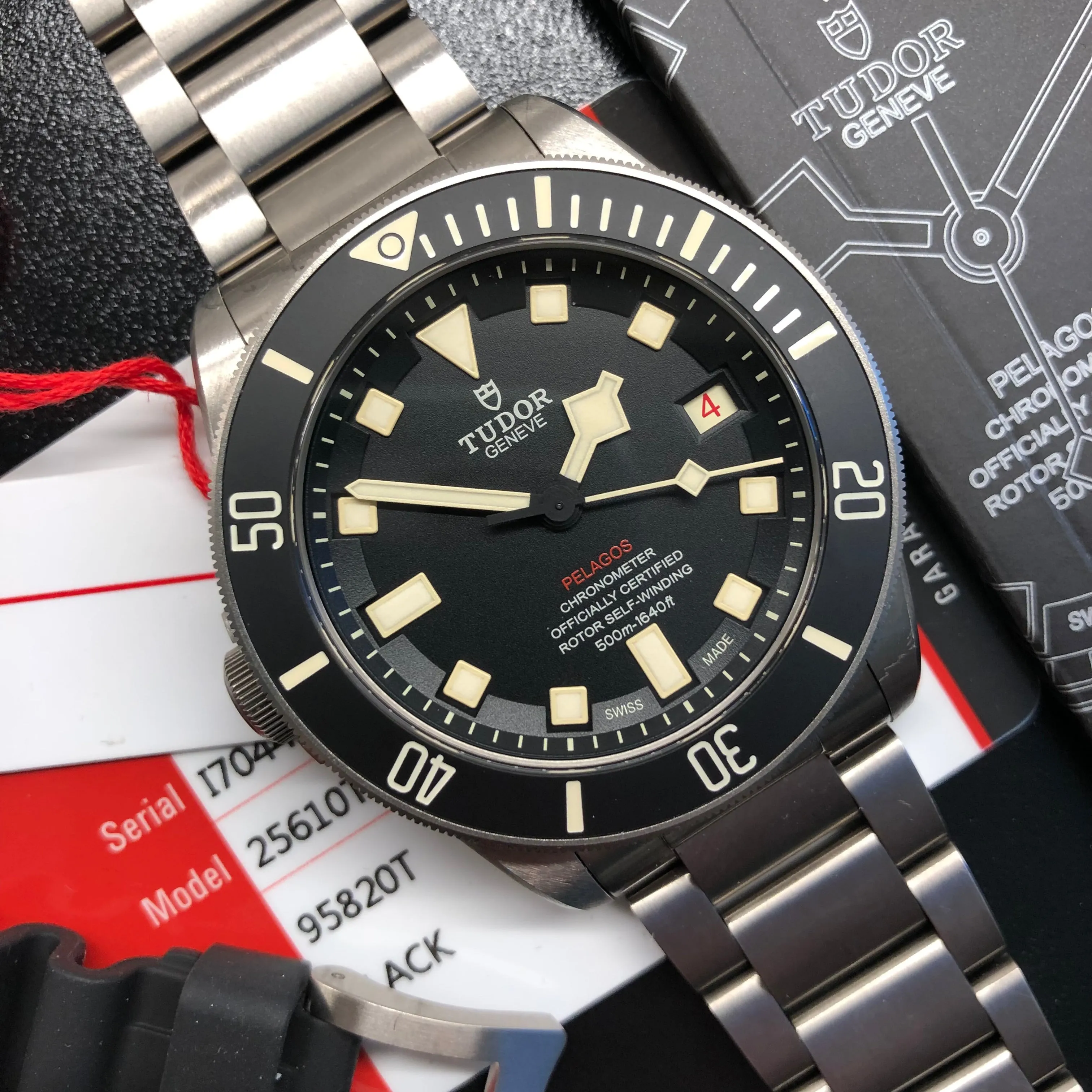 2018 Tudor Pelagos LHD 25610TNL Titanium Automatic 42mm Wristwatch with Box and Papers