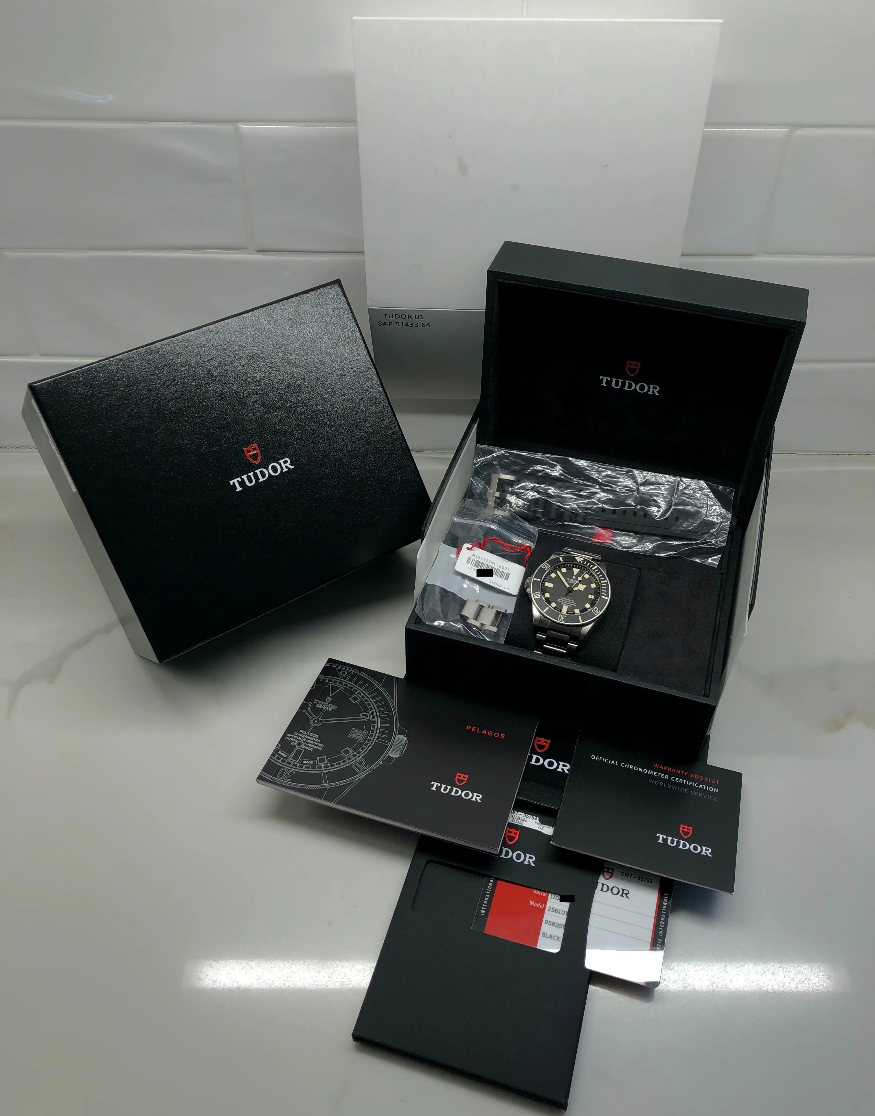 2018 Tudor Pelagos LHD 25610TNL Titanium Automatic 42mm Wristwatch with Box and Papers