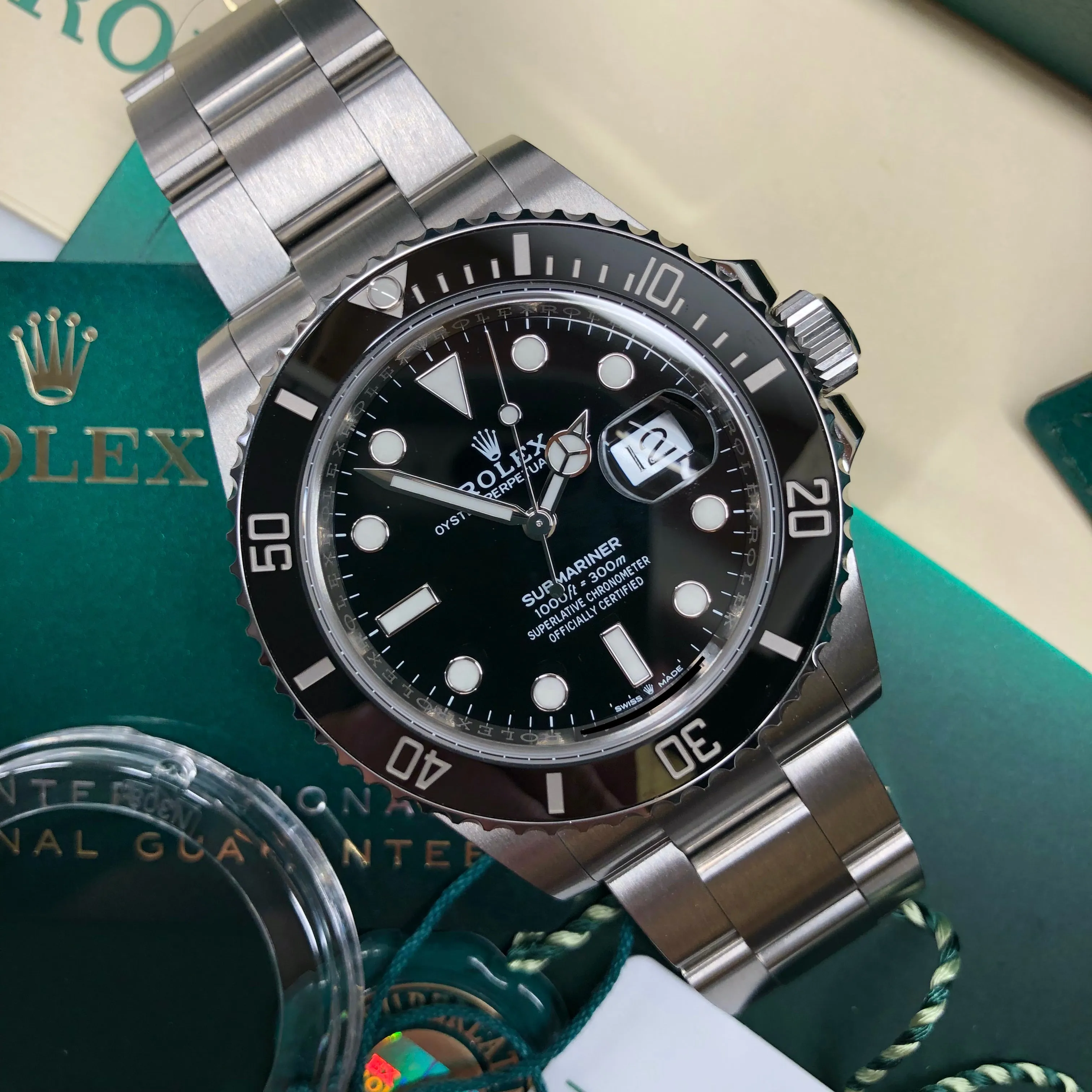 2020 Rolex Submariner Date 126610LN Ceramic 41mm Oyster Perpetual Steel Wristwatch Box Papers