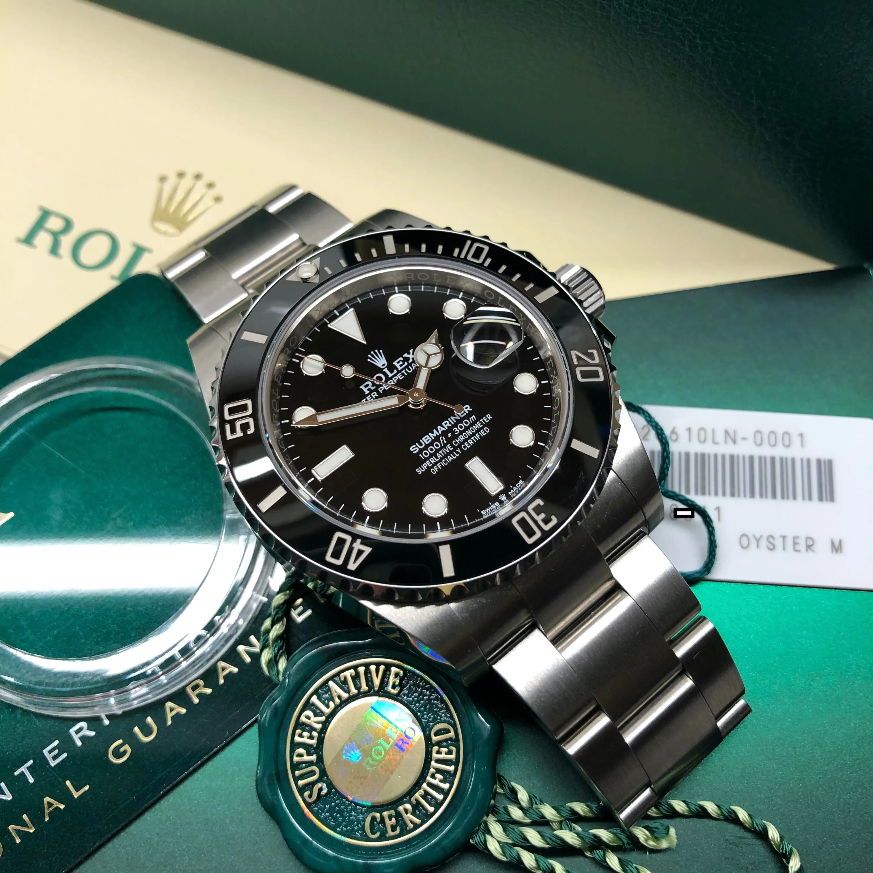 2020 Rolex Submariner Date 126610LN Ceramic 41mm Oyster Perpetual Steel Wristwatch Box Papers