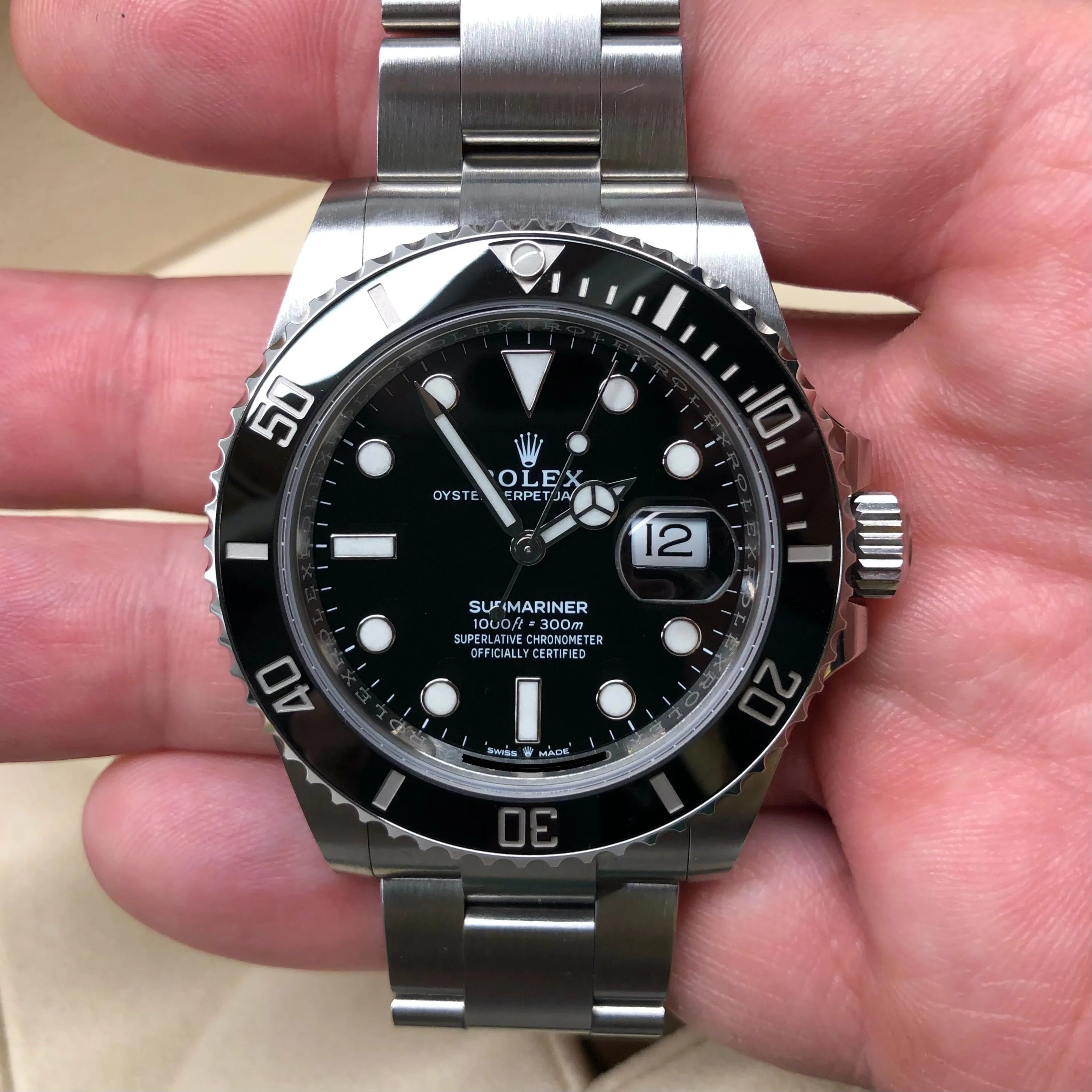 2020 Rolex Submariner Date 126610LN Ceramic 41mm Oyster Perpetual Steel Wristwatch Box Papers