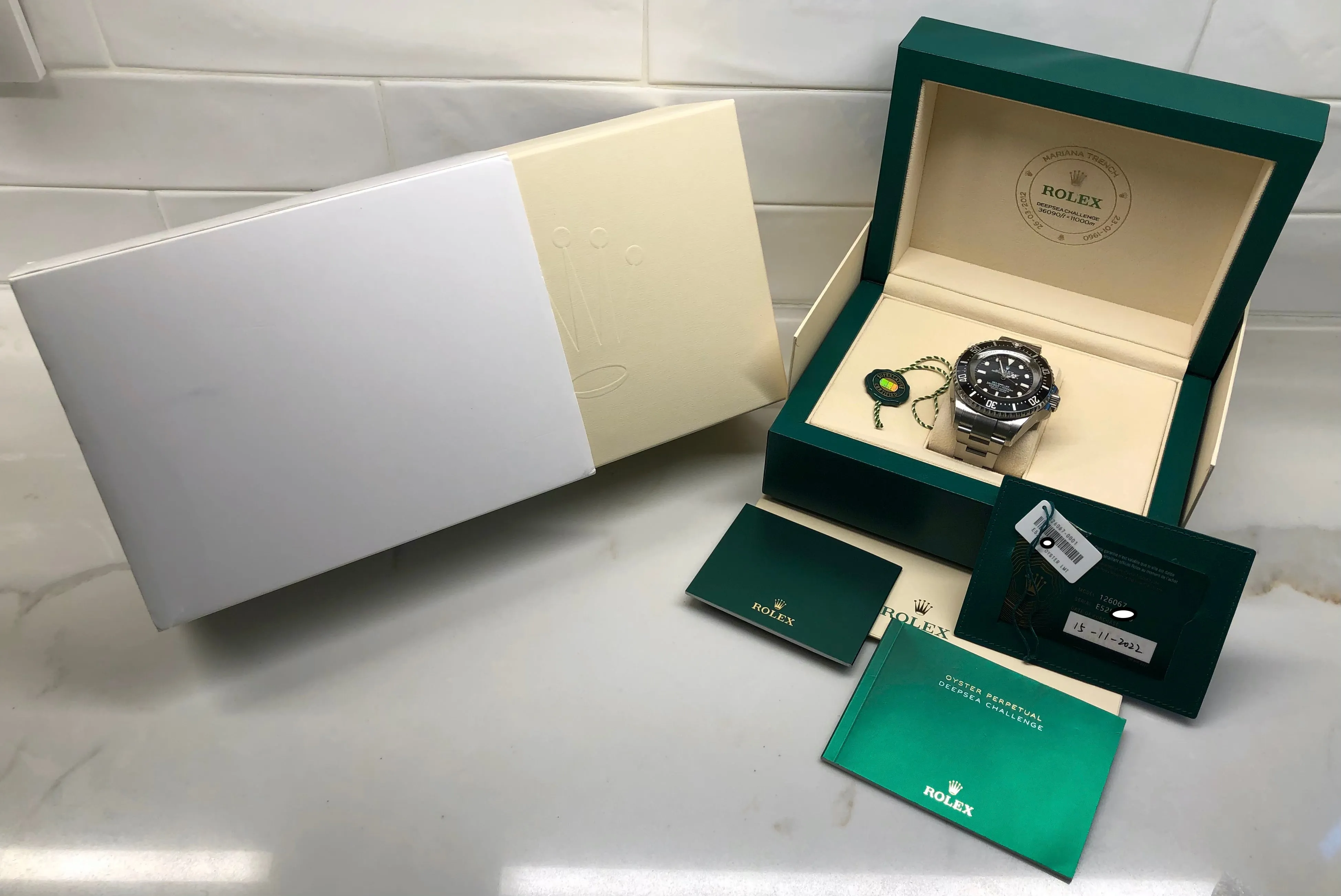 2022 Rolex Sea Dweller Deepsea Challenge 126067 Titanium 50MM Wristwatch with Box and Papers Unworn Wrapped