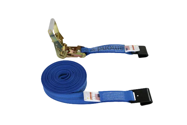 2" x 30' Diamond Weave Ratchet Assembly with Flat Hook