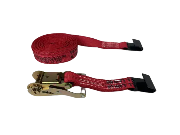 2" x 30' Diamond Weave Ratchet Assembly with Flat Hook