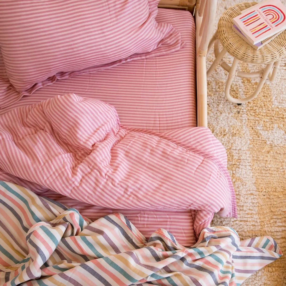 3 Piece Crib Set - Rosie Pinstripe