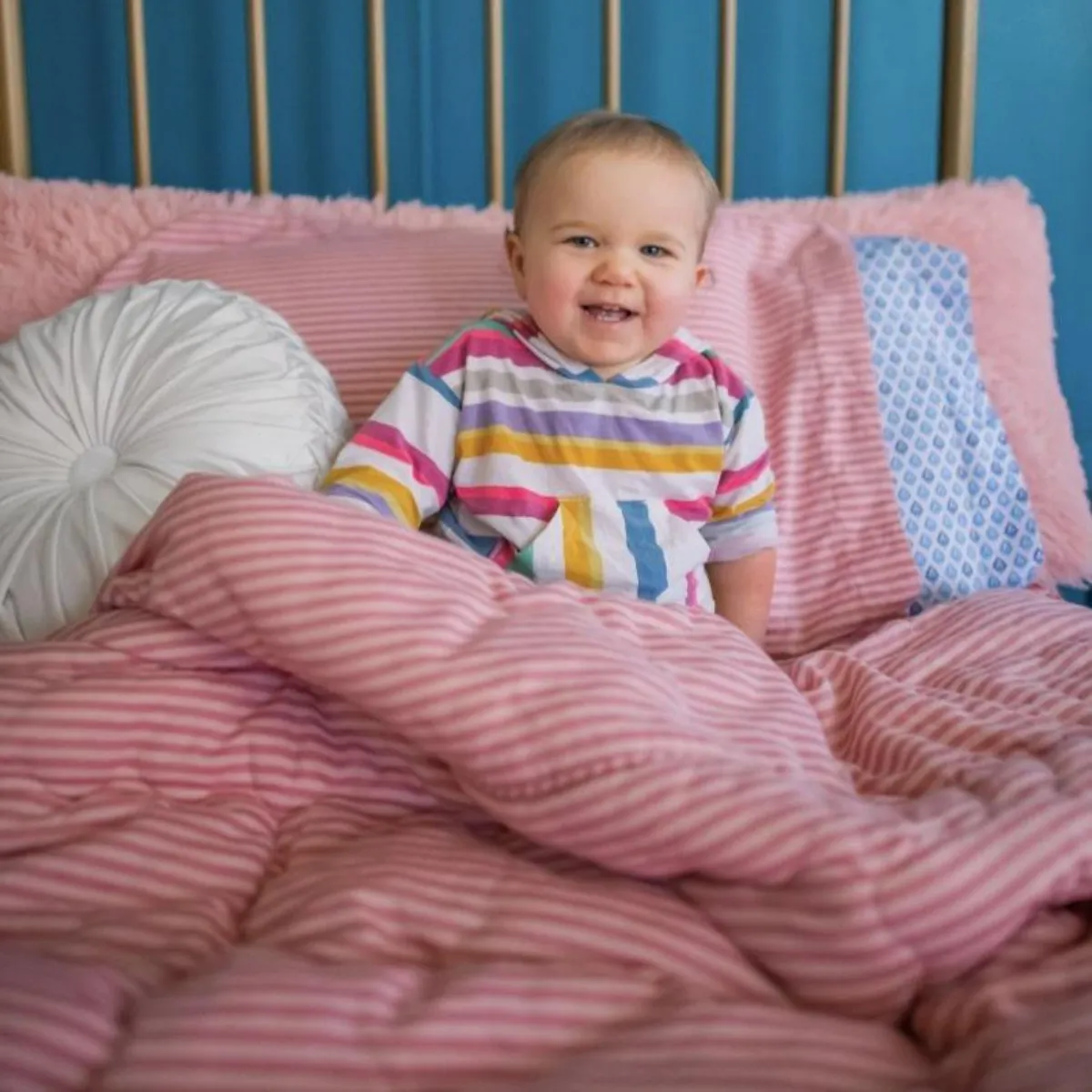 3 Piece Crib Set - Rosie Pinstripe