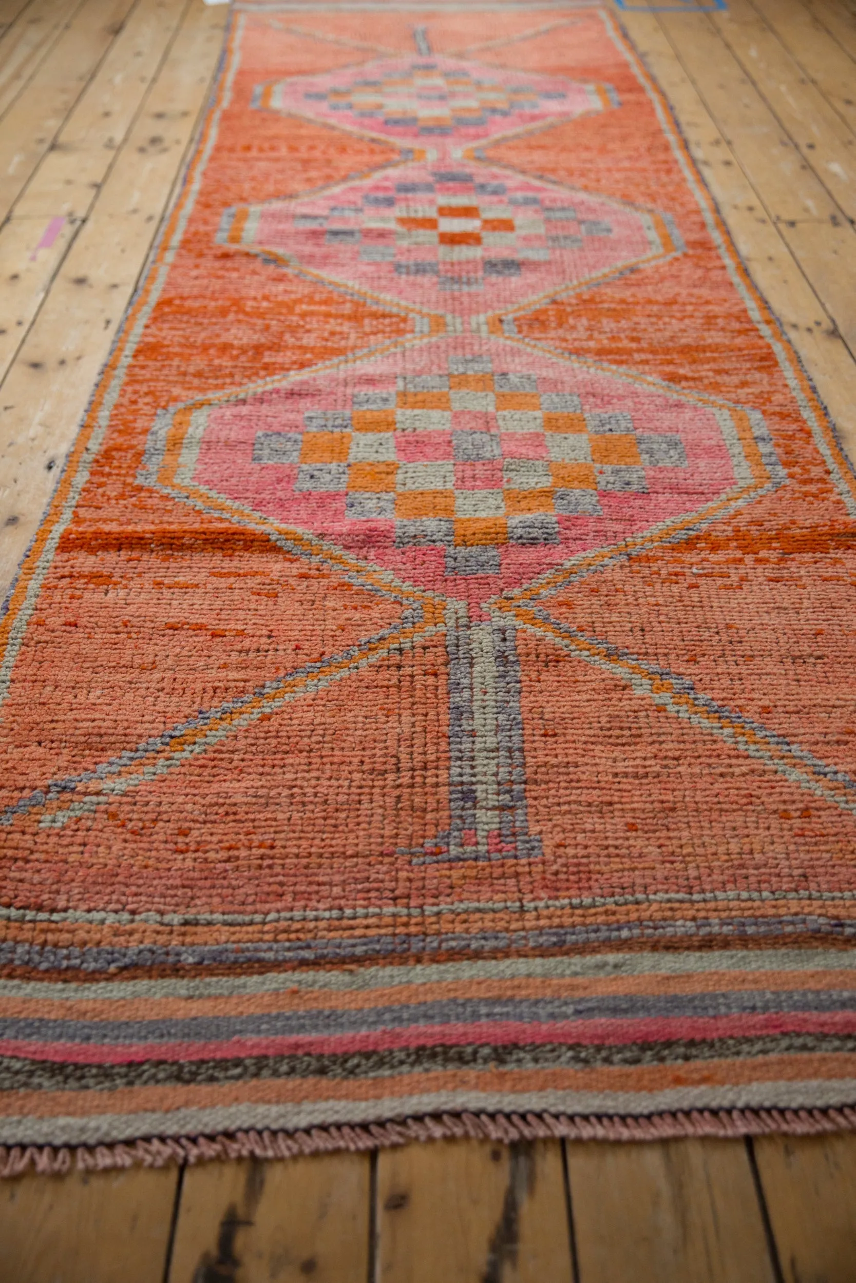 3.5x11 Vintage Distressed Kurd Rug Runner