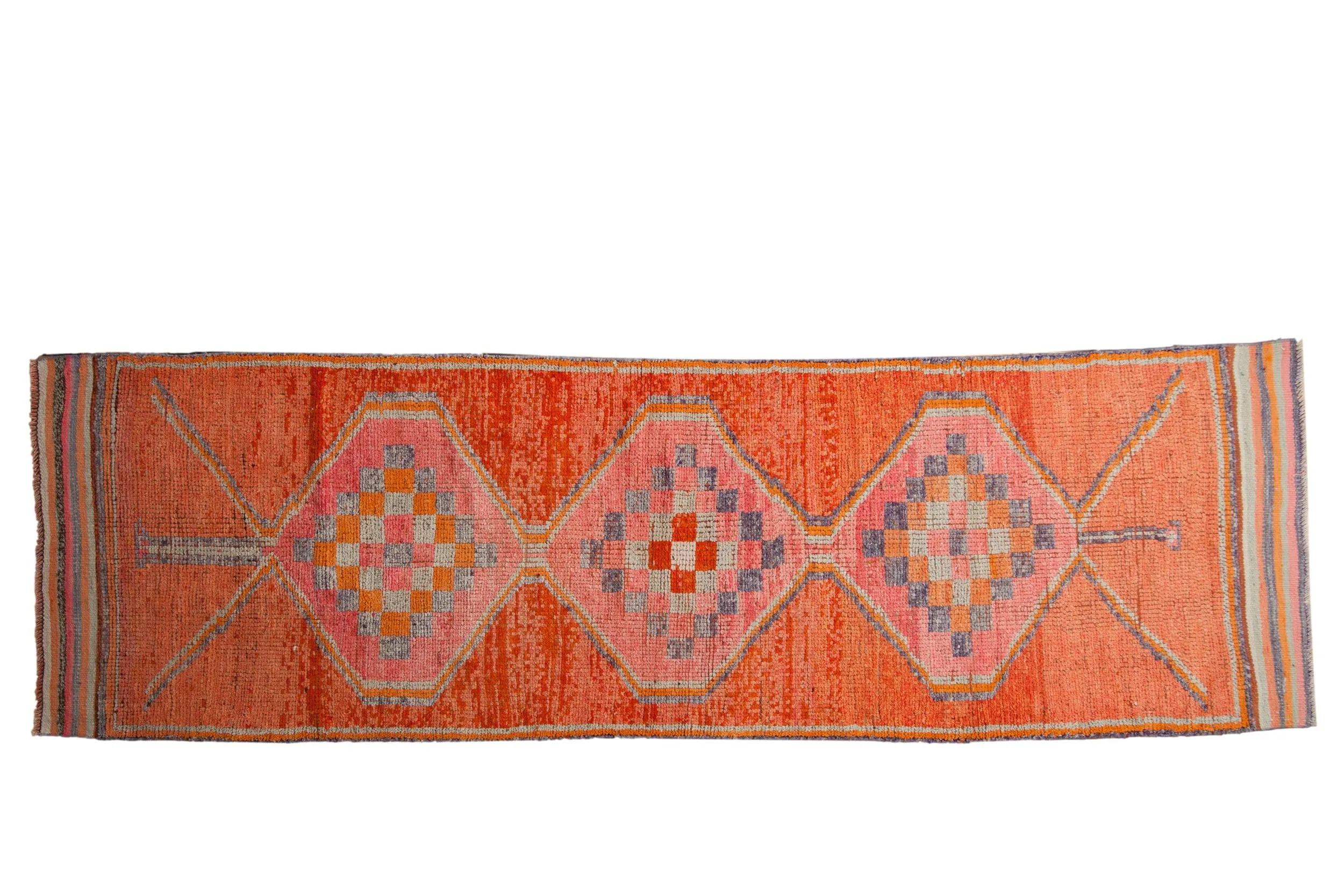 3.5x11 Vintage Distressed Kurd Rug Runner