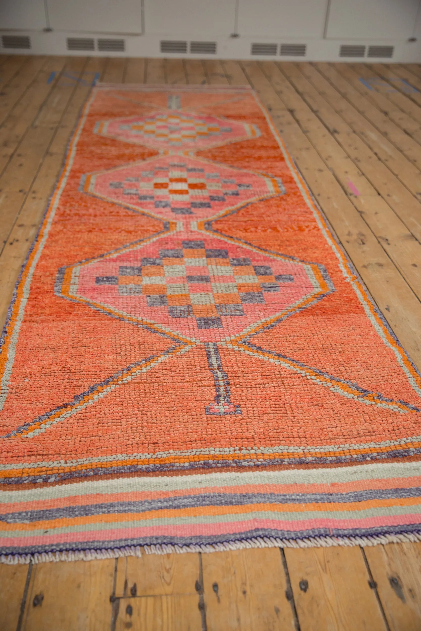 3.5x11 Vintage Distressed Kurd Rug Runner