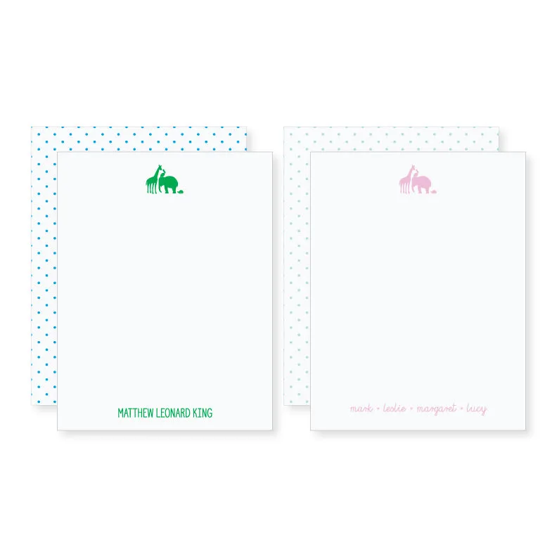 4.25x5.5" Notecard // baby animals