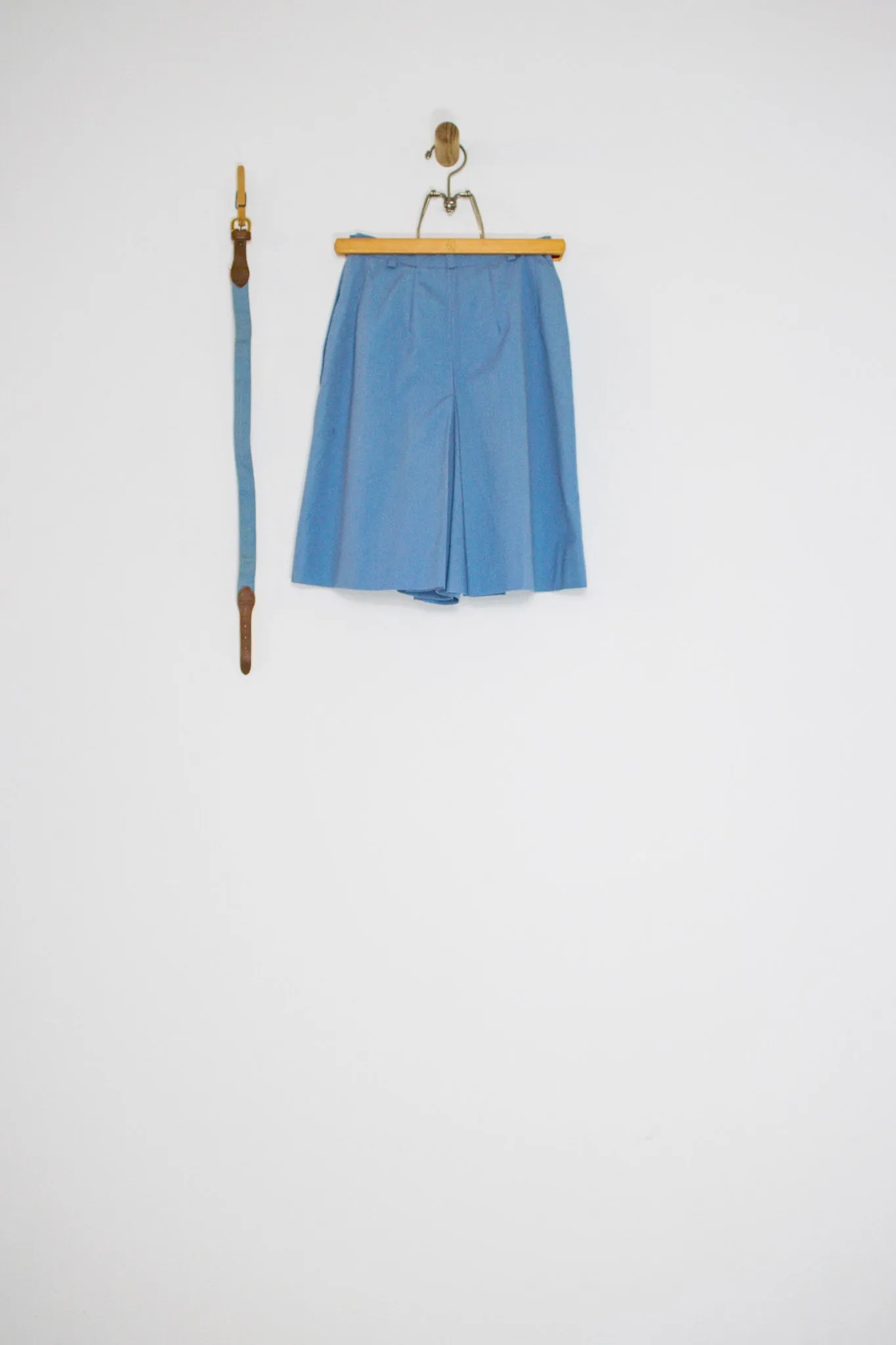 50's BLUE HIGH WAIST CULOTTE SHORTS / 23