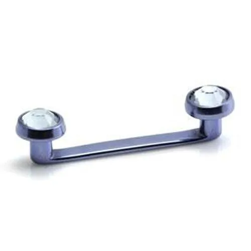 5/8'' (14mm) Swarovski Crystal Disc Surface Barbell 14g