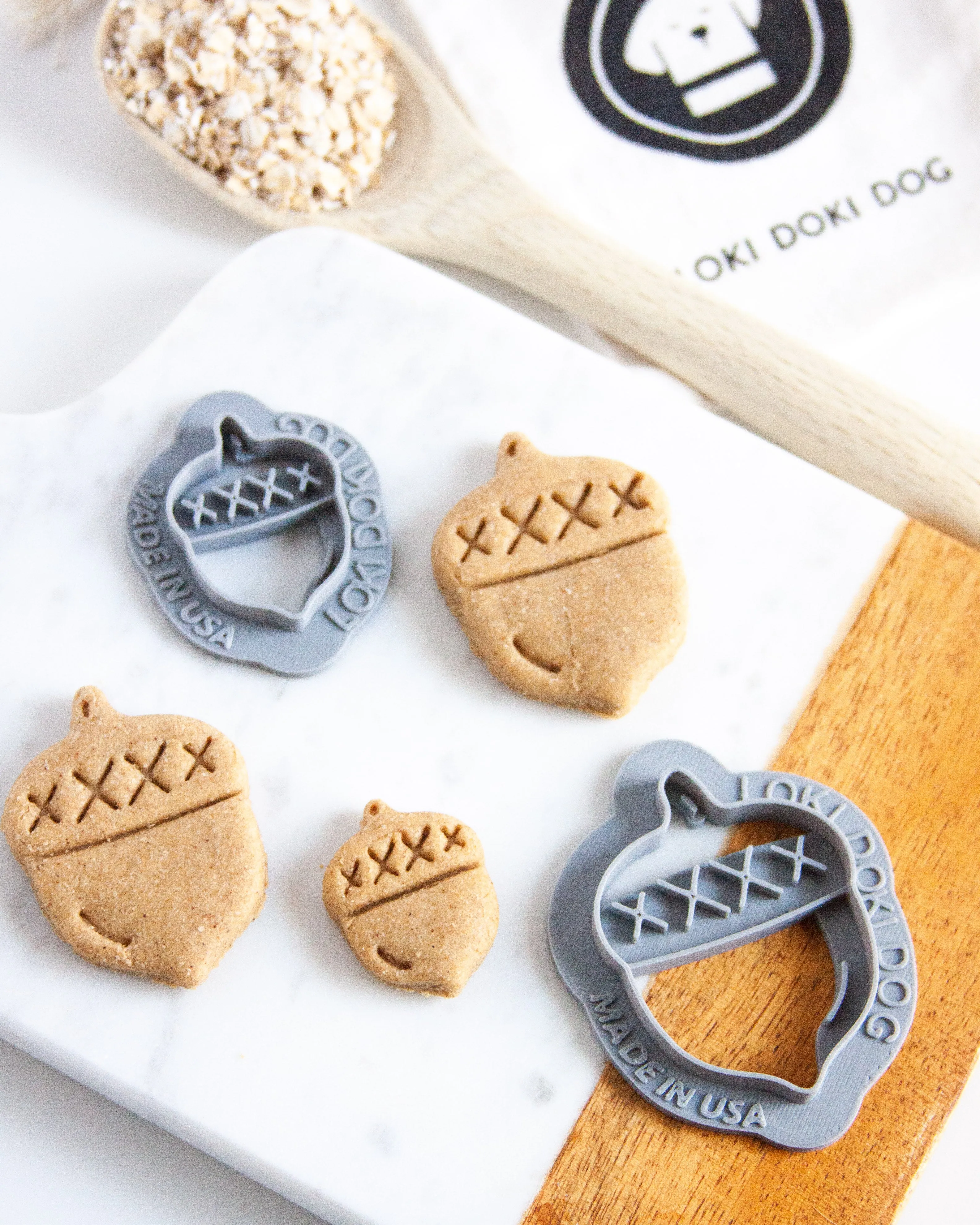Acorn Shaped Dog Biscuit Cookie Cutter